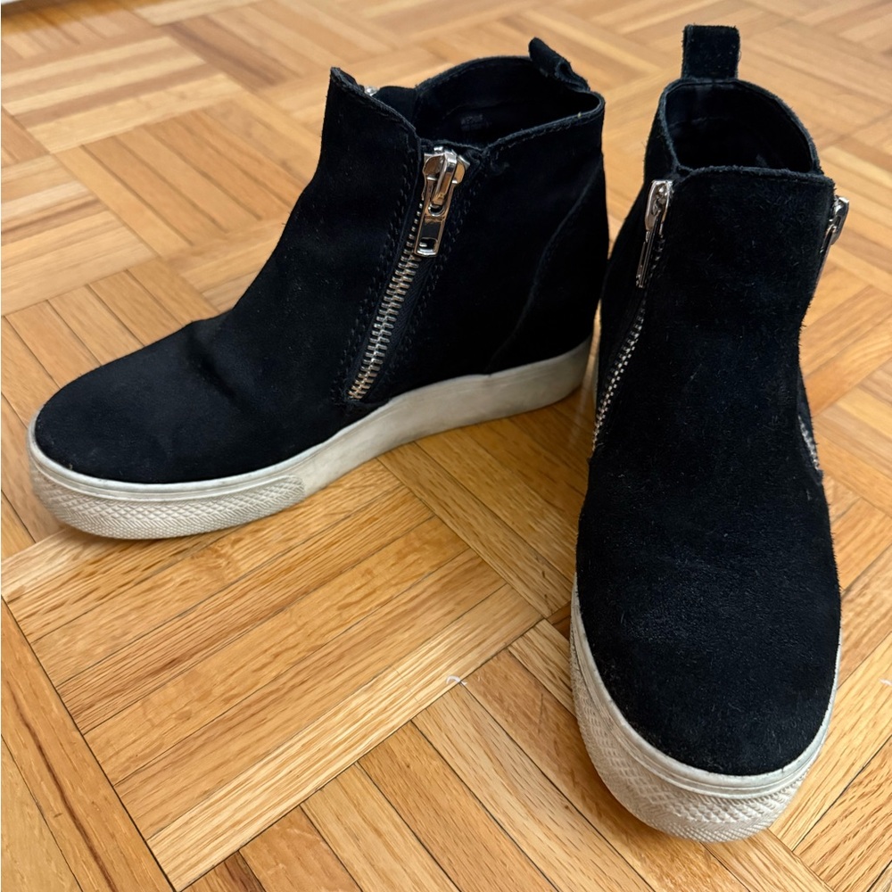 Black Suede Steve Madden Sneakers